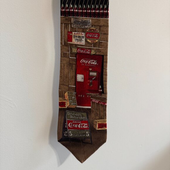 Mens Vintage Coca Cola Tie - Picture 2 of 5